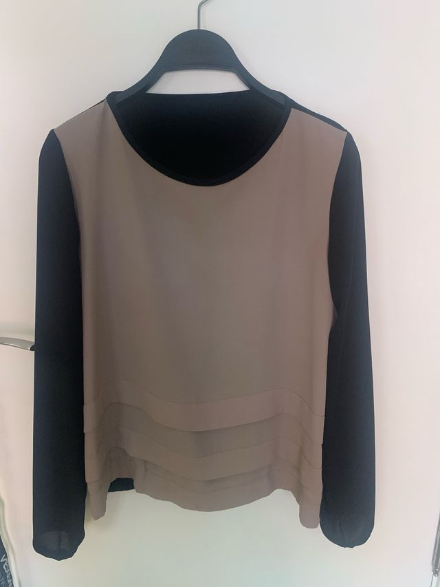 Blusa bicolor