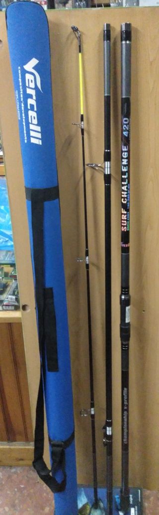 PESCA, CAÑA Y CARRETE DE SURFCASTING-NUE
