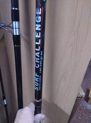 PESCA, CAÑA Y CARRETE DE SURFCASTING-NUE