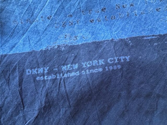 Sciarpa/Foulard DKNY blu 