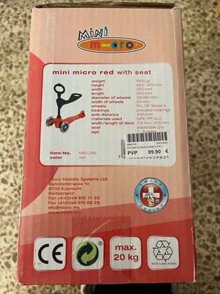 Patinete Mini Micro 3 en 1