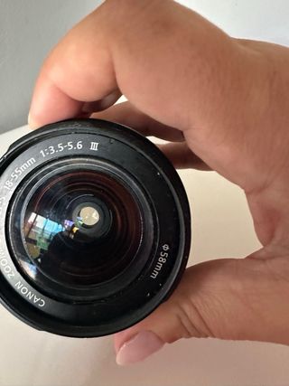 Objetivo para piezas Canon