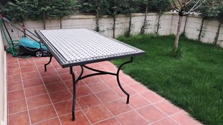 Mesa Jardín metálica / cerámica