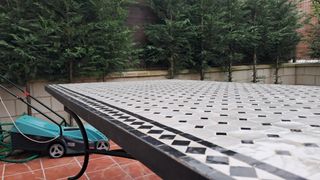 Mesa Jardín metálica / cerámica