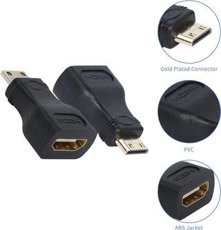 Adaptador Mini HDMI macho a HDMI Hembra
