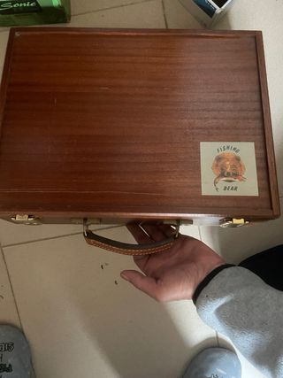Maletin de madera de Óleo 24 tubos y accesorios