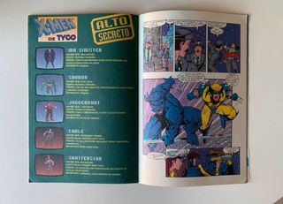 Comic promocional X men de las figuras Tyco