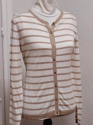 Chaqueta punto rayas Corte Ingles
