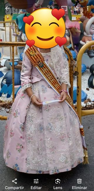 Traje fallera de niña (dos corpiños)