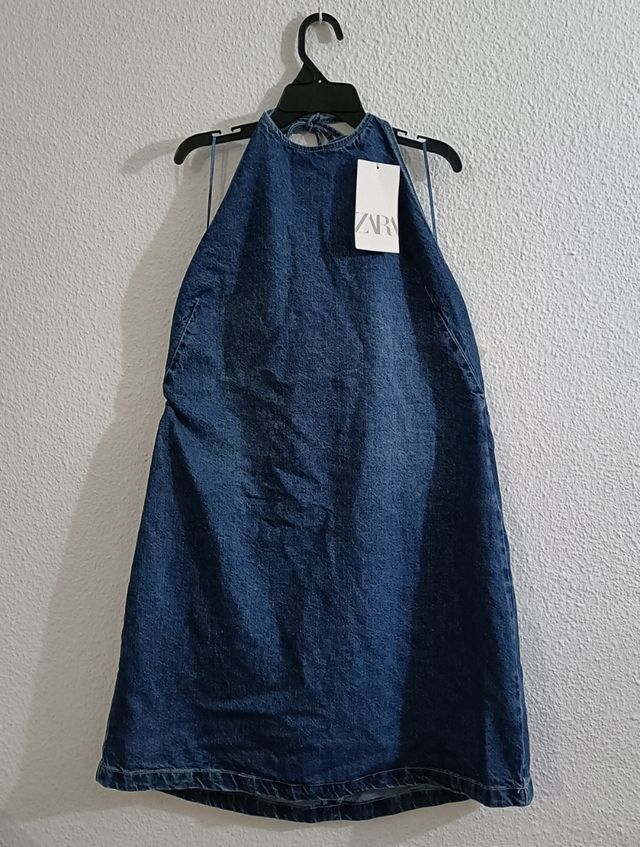 Vestido vaquero mujer con etiqueta 