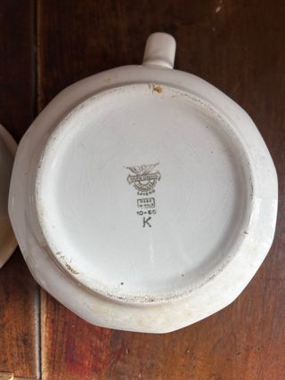 Coppia originale di vasi da notte Laveno