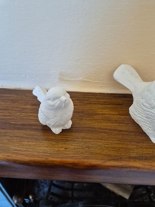 Tris uccellini shabby chic handmade