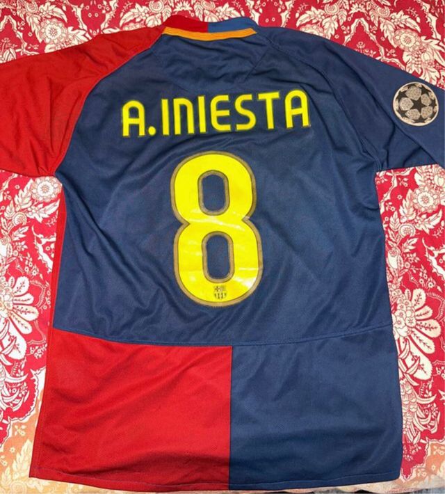Camiseta Fc Barcelona Iniesta final roma