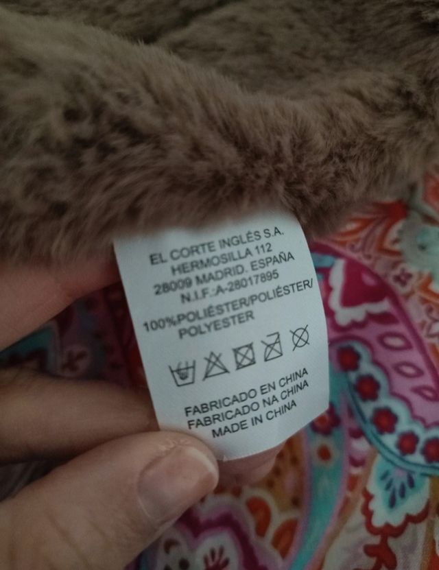 Bufanda piel sintética