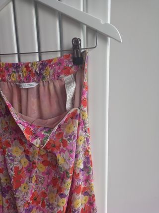 Palazzo seda flores. Talla xs. ZARA.