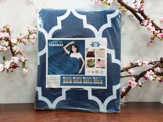 4 piezas de cama 90 tamaño individual color azul