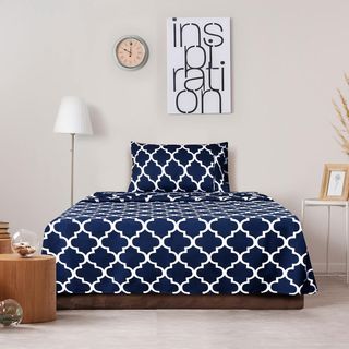 4 piezas de cama 90 tamaño individual color azul