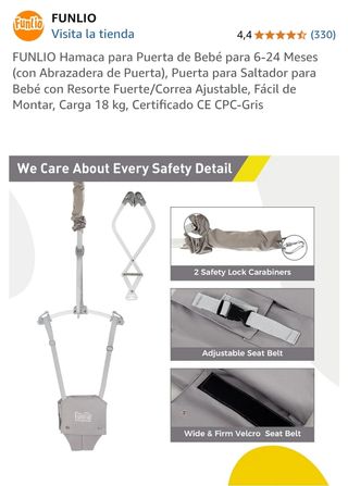 Juguete bebe FUNLIO saltador para Puerta
