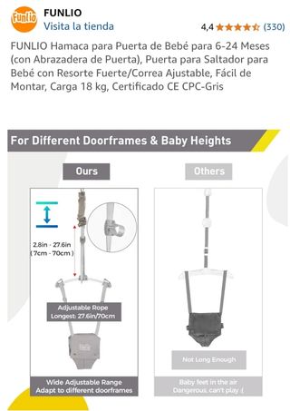 Juguete bebe FUNLIO saltador para Puerta