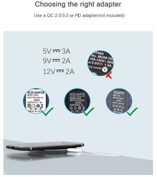 Caricatore Wireless Caricabatterie pad senza fili