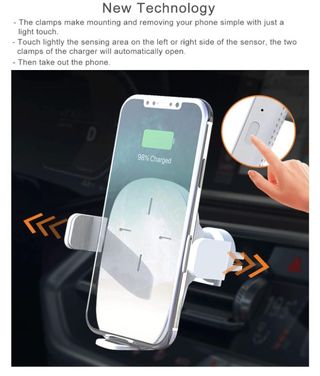 Caricabatterie cellulari wireless auto ricarica