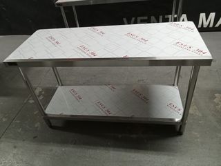 MESA DE TRABAJO CENTRAL ACERO INOX