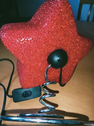 Lampada da tavolo stellina rossa