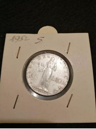 VATICANO LOTTO 5 MONETE - 10 LIRE.