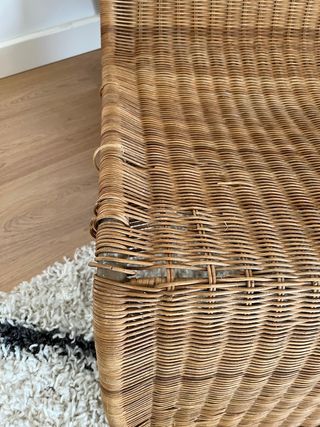 Butaca vintage de ratán Ikea Hestra