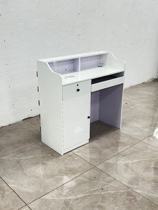 Mostrador Recepcion Peluqueria Estetica Blanco
