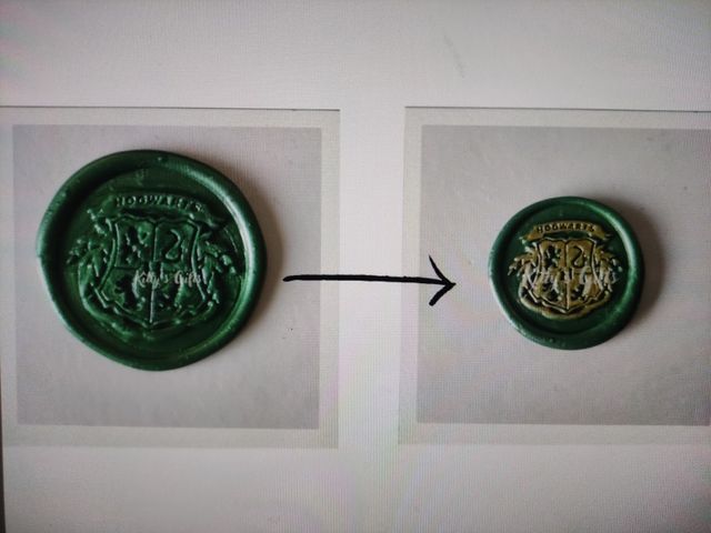 Marcador Metálico para Lacre - Dourado - Aladine