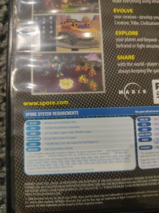 Juego Spore ordenador