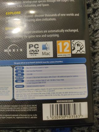 Juego Spore ordenador