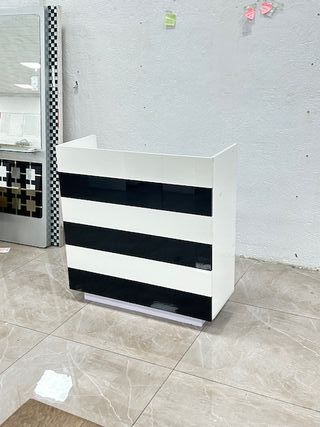 Mostrador Recepcion Peluqueria Estetica blanca