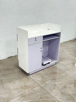 Mostrador Recepcion Peluqueria Estetica blanca