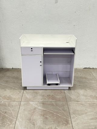 Mostrador Recepcion Peluqueria Estetica blanca