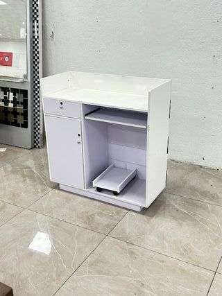 Mostrador Recepcion Peluqueria Estetica blanca