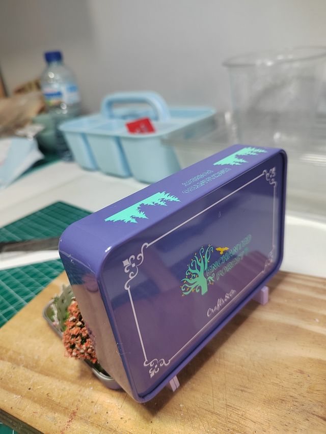 Latita con casita de campo