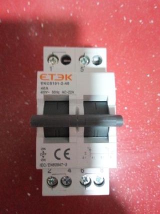 Disyuntor de enclavamiento,2P, 40 A, 400 V