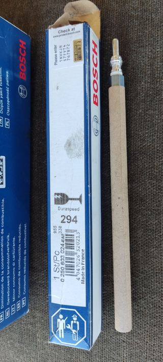 Lote 4 bujías precalentamiento MB V6 Diesel