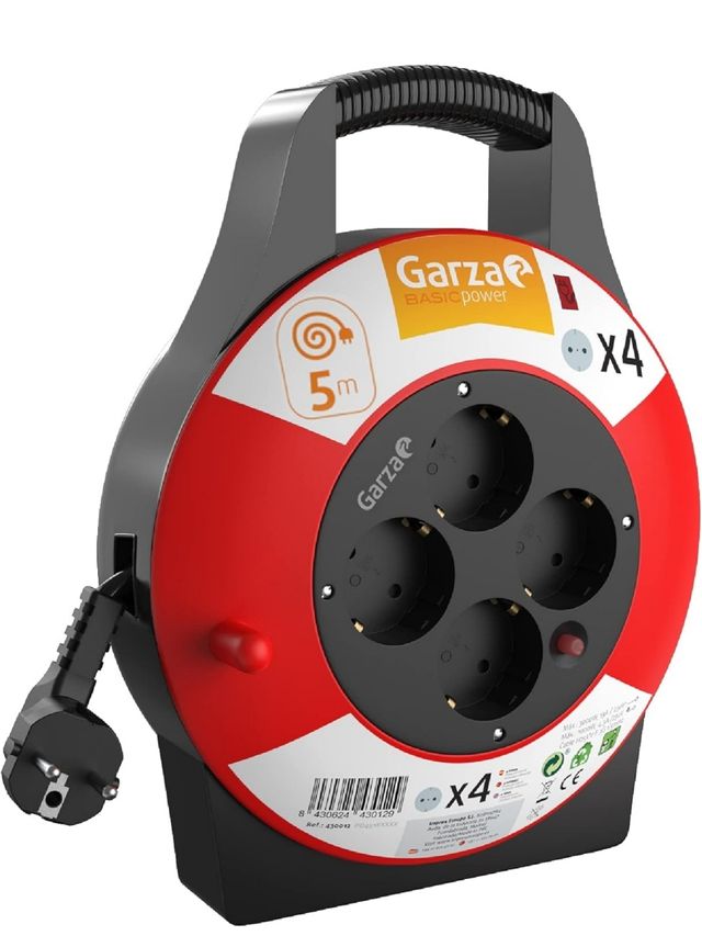 Carrete Alargador Cable eléctrico 5/25m FUENGIROLA