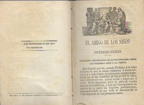 LIBRO ANTIGUO: EL AMIGO DE LOS NIÑOS .