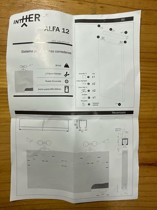 Juego Sistema Corredera para Puertas