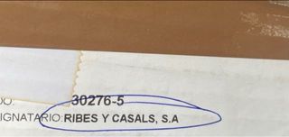 CORTINA de algodón NUEVA 75x220