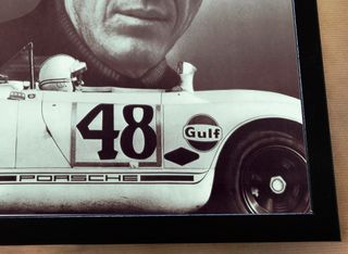 Porsche - Steve McQueen ● Cartel enmarcado 45x33cm