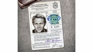Cuadro McQueen - Porsche ● Cartel enmarcado 45 x 3
