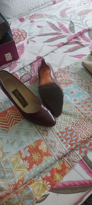 Zapatode alto de piel