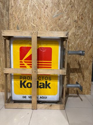 Cartel Luminoso Kodak Fotografía Vintage años 90