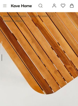 Mesa Soumaya 180 x 90 cm KAVE HOME