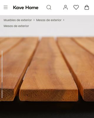 Mesa Soumaya 180 x 90 cm KAVE HOME